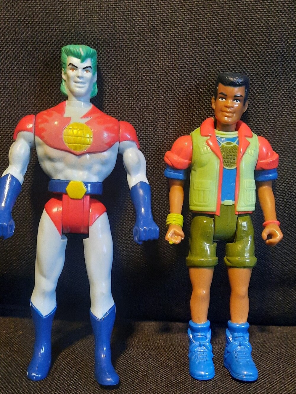 1991 Tiger Toys Captain Planet & Kwame Action Figures
